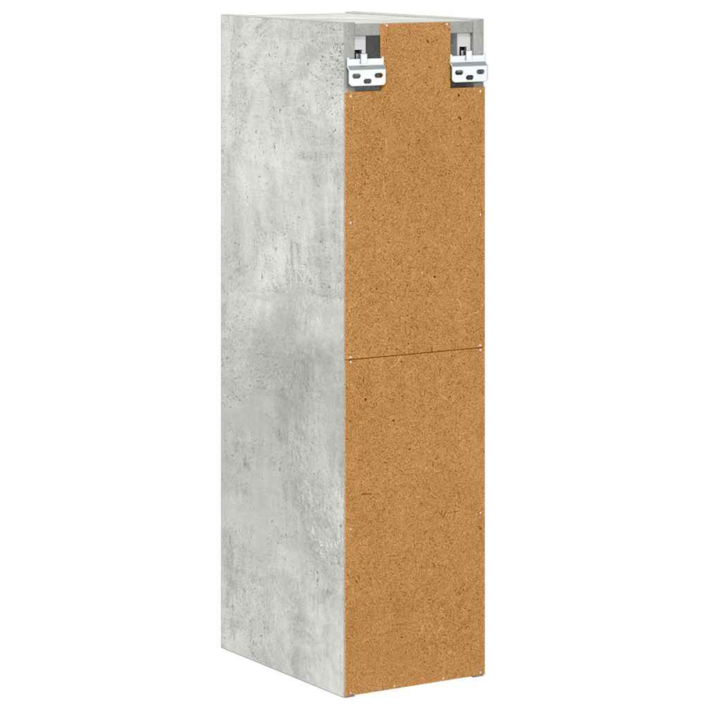 Hanging Cabinet with Shelf Riga Concrete Grey 20 x 29.5 x 80 cm